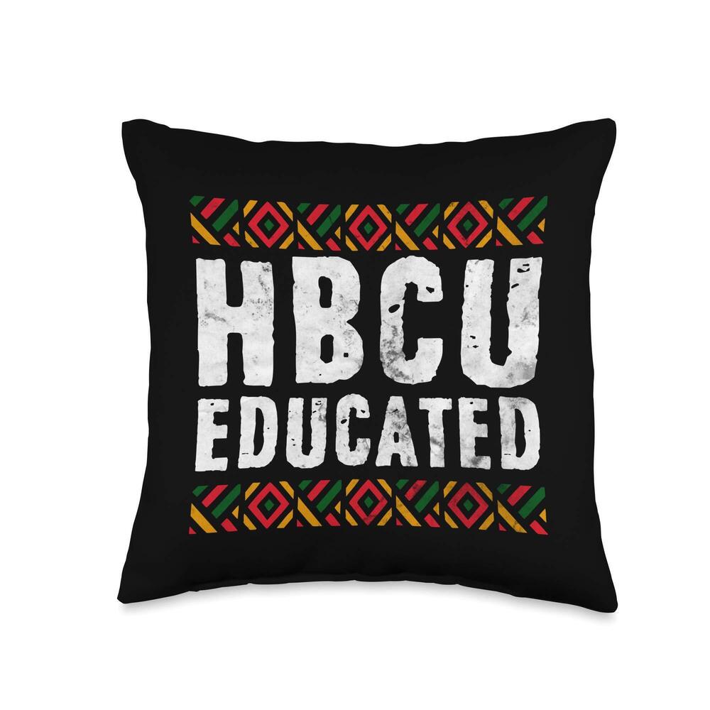 3323 HBCU Educated Shirt Historical Black College Alumni Throw Pillow